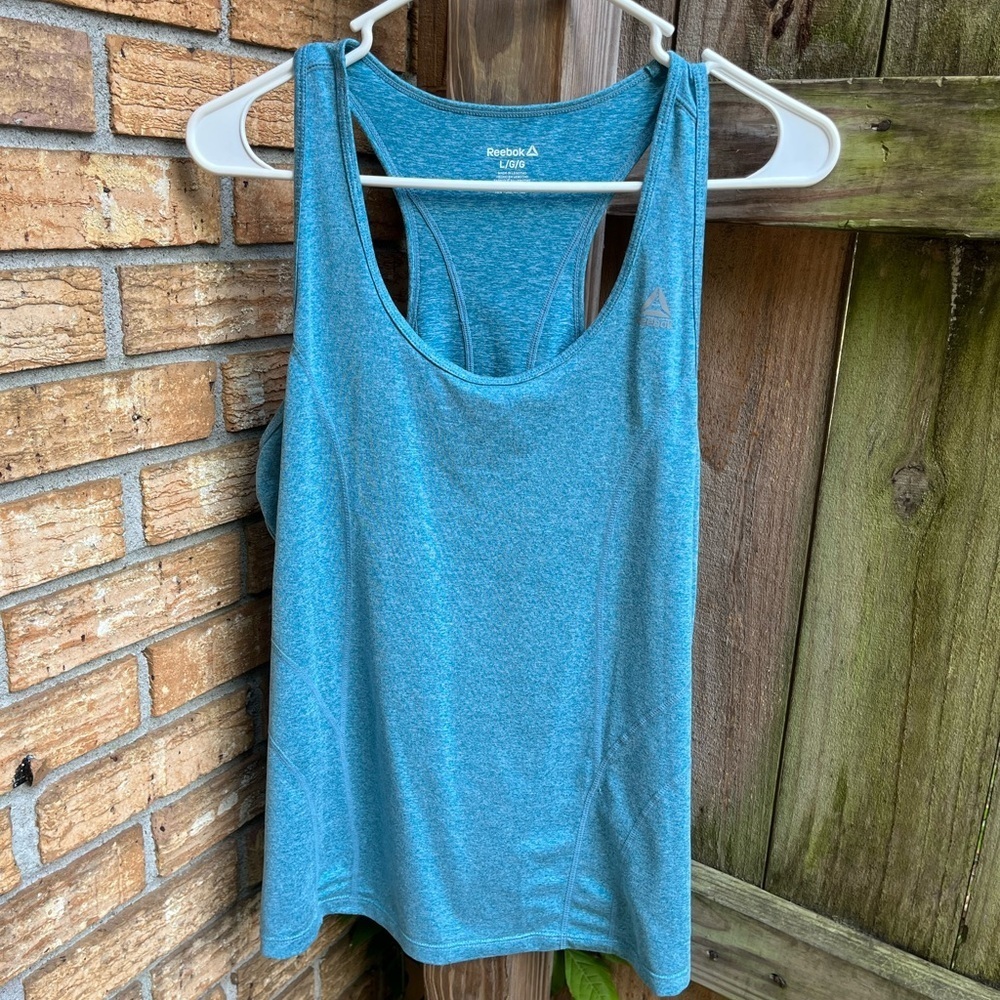 Reebok Blue Sleeveless Tank Top